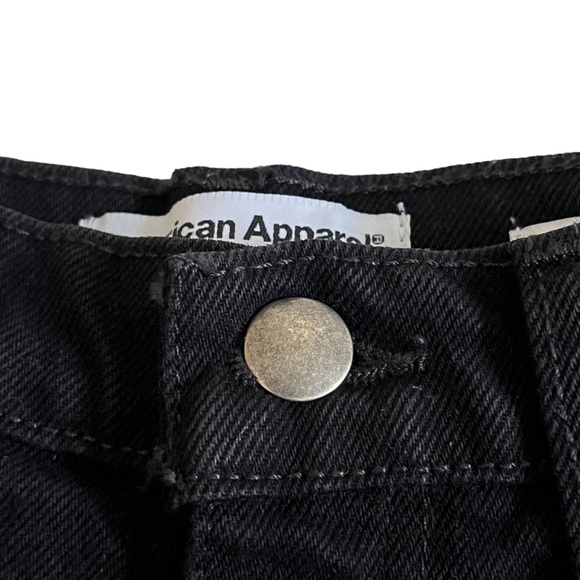 American Apparel The High Waisted Cuff Short Black 27 - Picture 6 of 16
